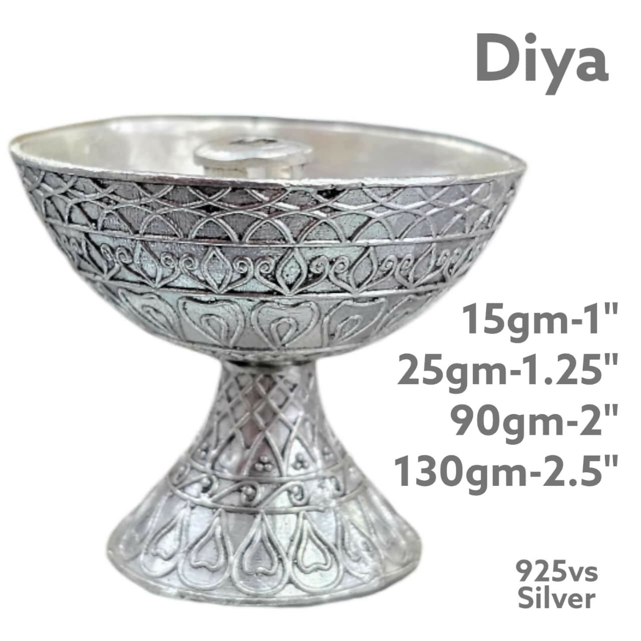 925 Silver Diya Sarafa Bazar India