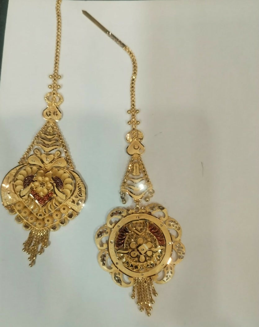 Gold Maang Tikka Sarafa Bazar India