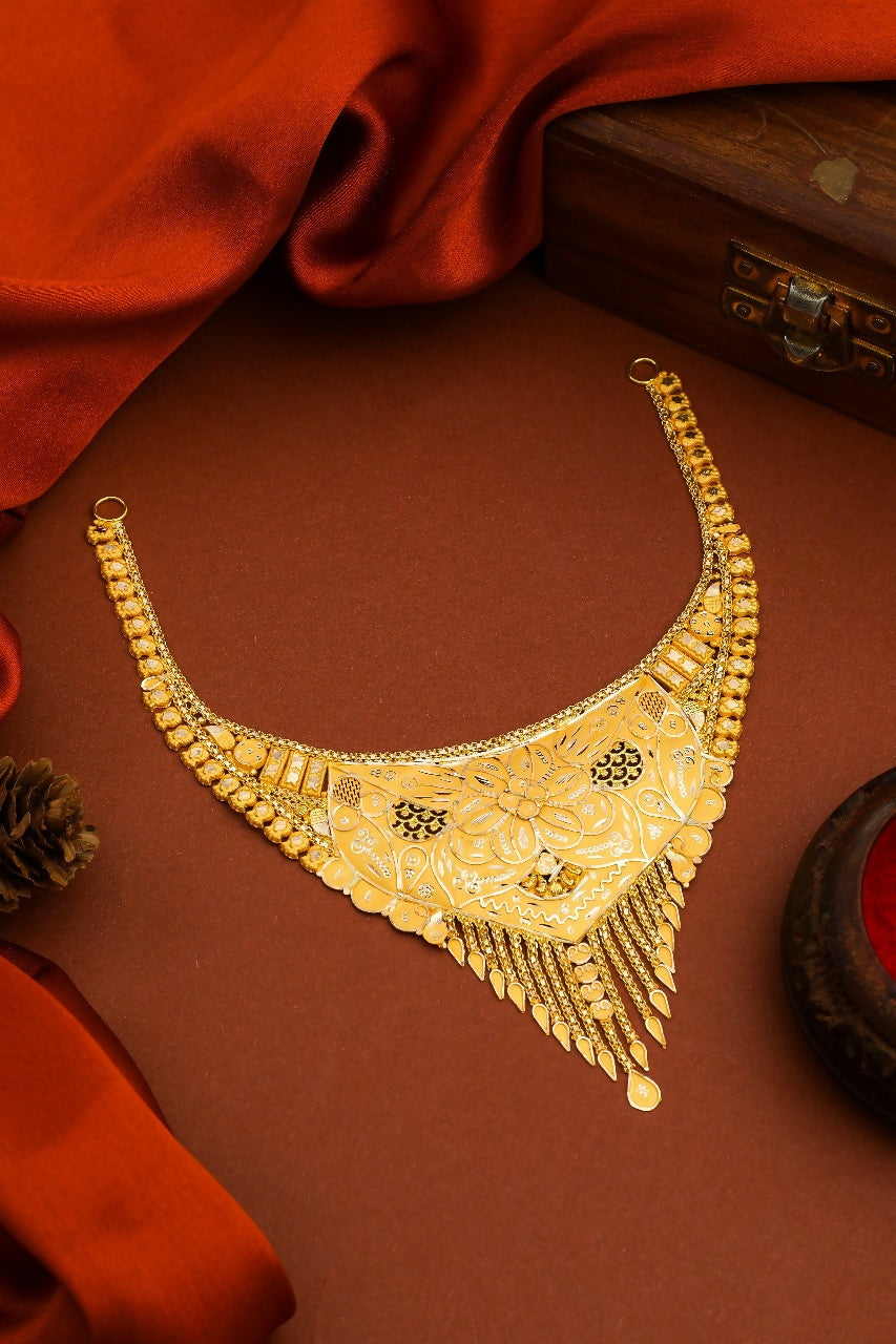 Gold Necklace Sarafa Bazar India