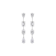 Multi-Shape Long Diamond Earrings Sarafa Bazar India