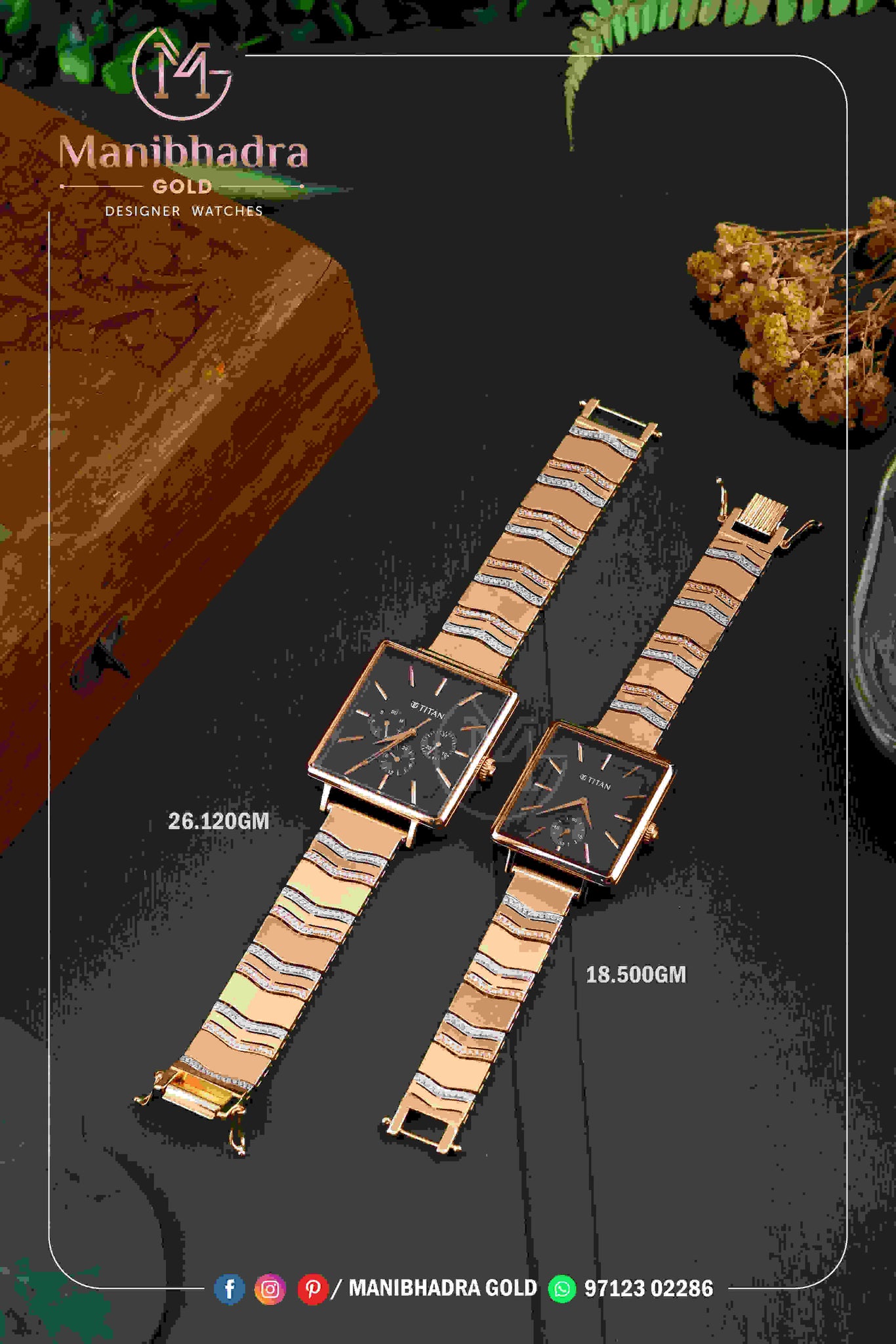 Rose Gold Watch Sarafa Bazar India