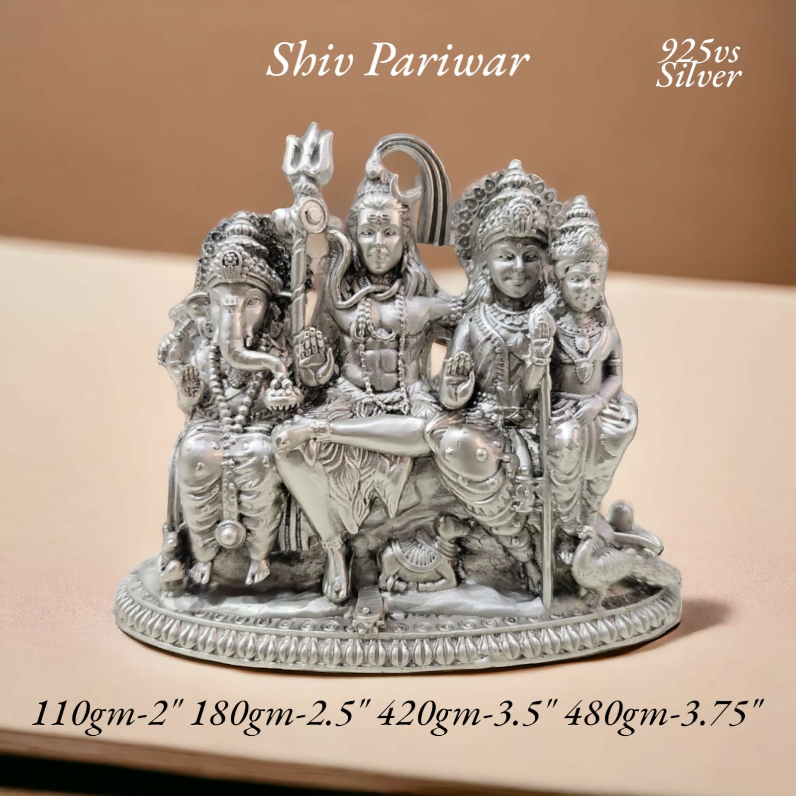 925 Silver Shiv Pariwar Sarafa Bazar India