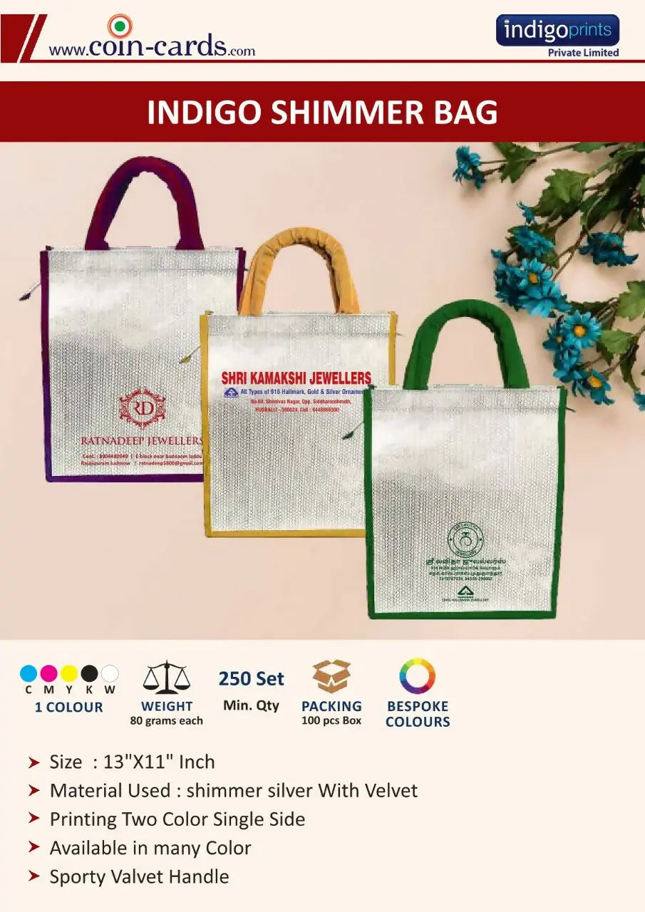 Indigo Shimmer Bag Sarafa Bazar India