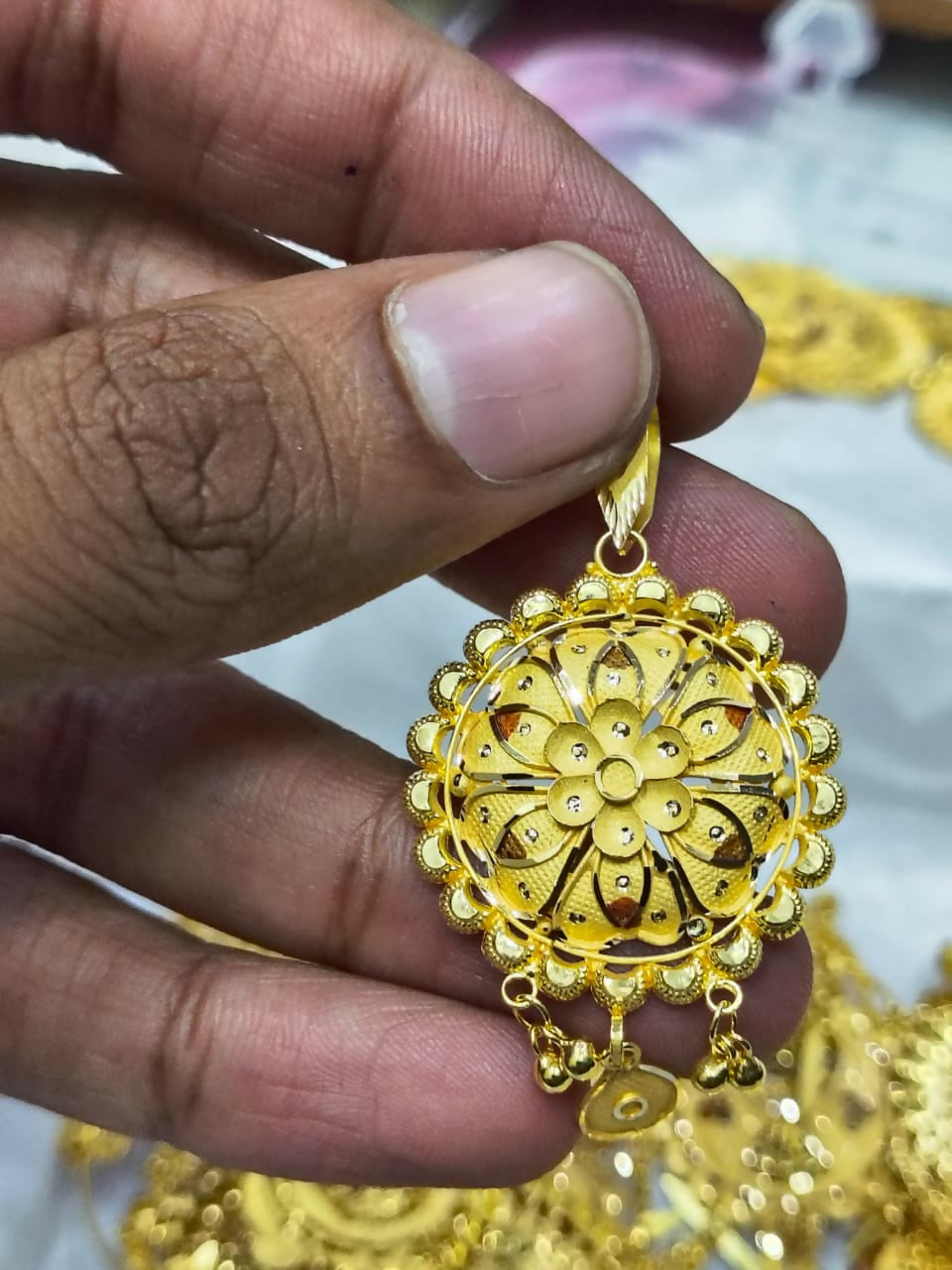 Gold Pendants Sarafa Bazar India