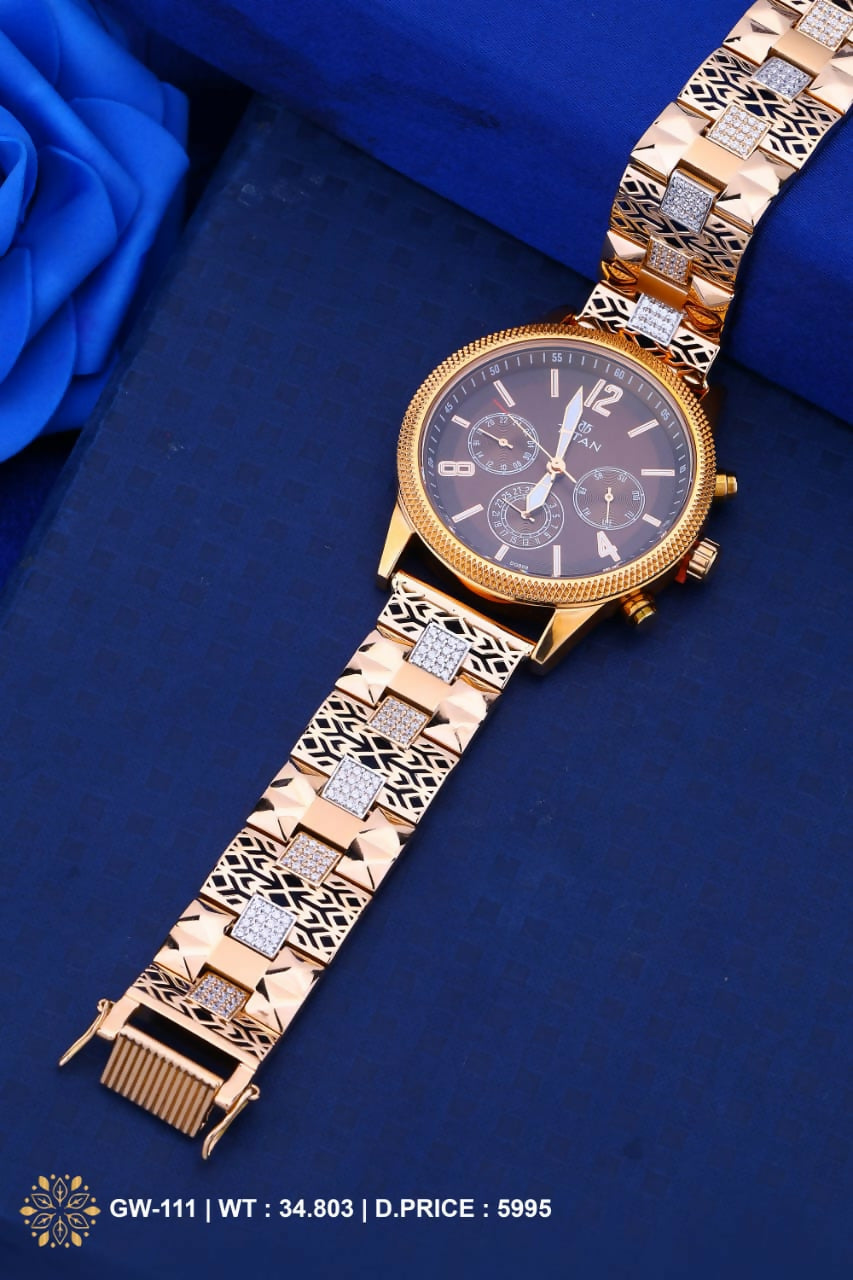 Rose Gold Gents Watch Sarafa Bazar India