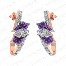 Hot Selling 14K Gold Diamond J Shape Bali New Design Sarafa Bazar India