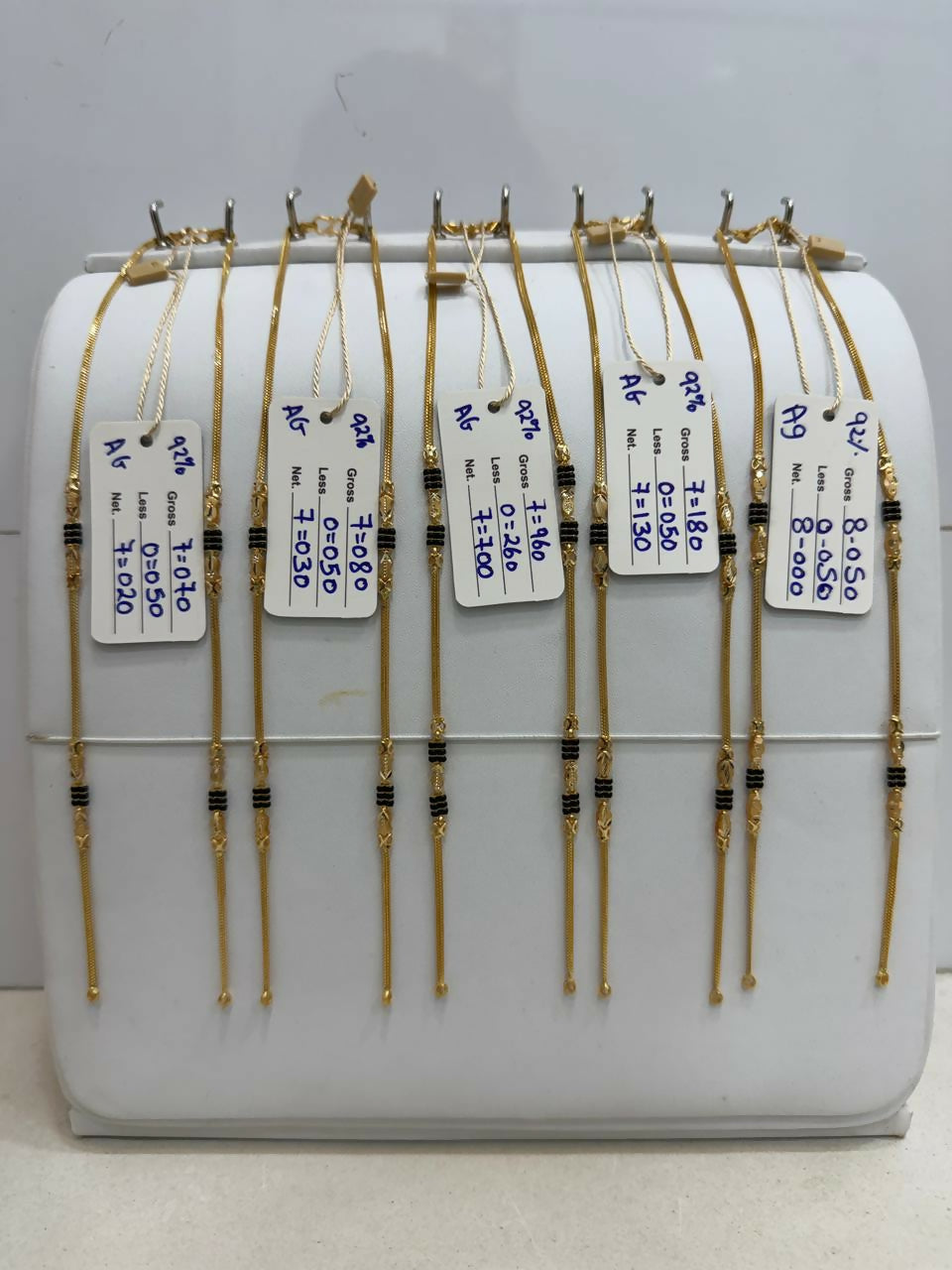 Gold Mangalsutra Chains Sarafa Bazar India