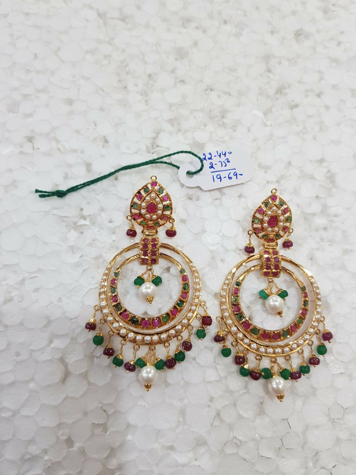 Jadau Earrings Sarafa Bazar India