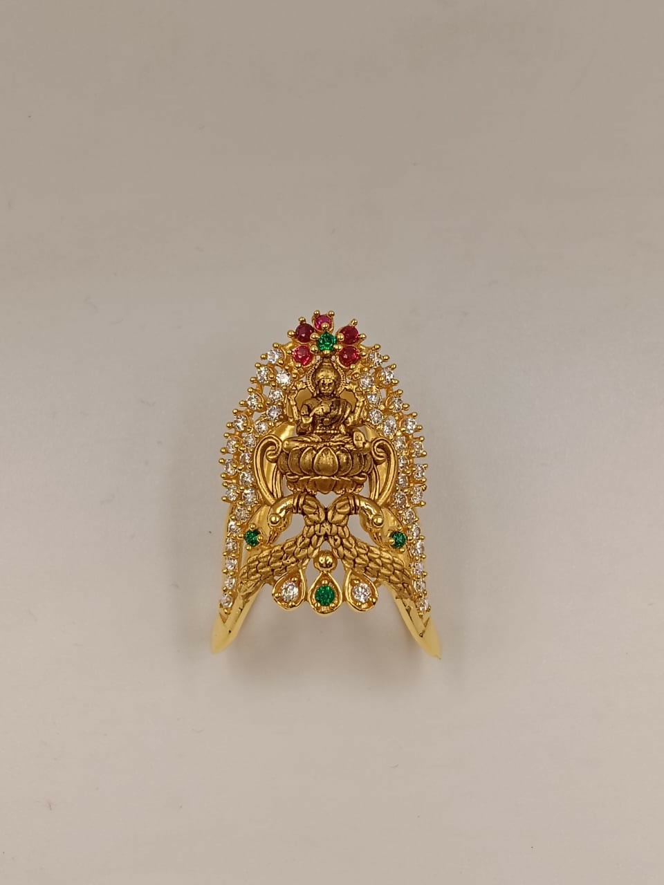 Temple CZ Venki Ladies Ring Sarafa Bazar India