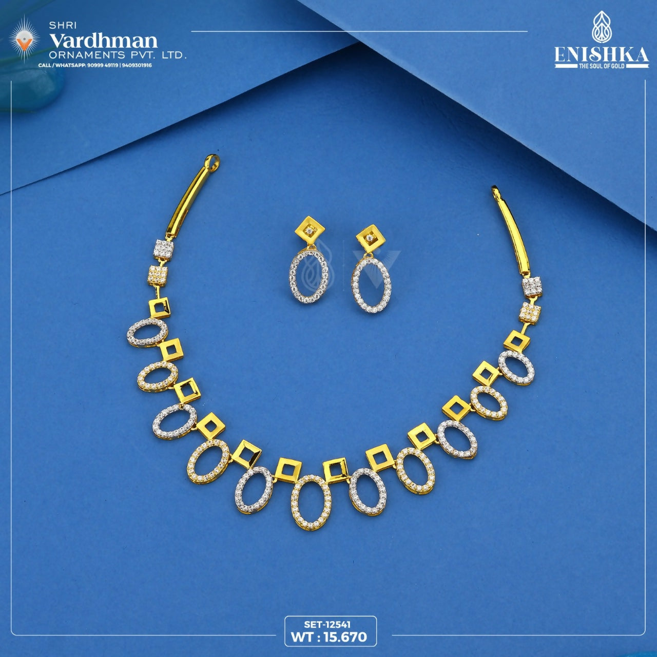 CZ Necklace Sarafa Bazar India