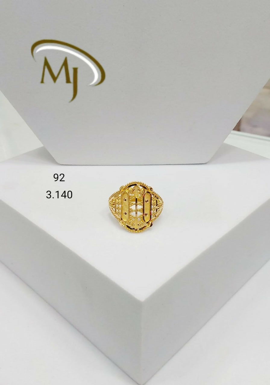 22kt Gold Ladies Rings Sarafa Bazar India