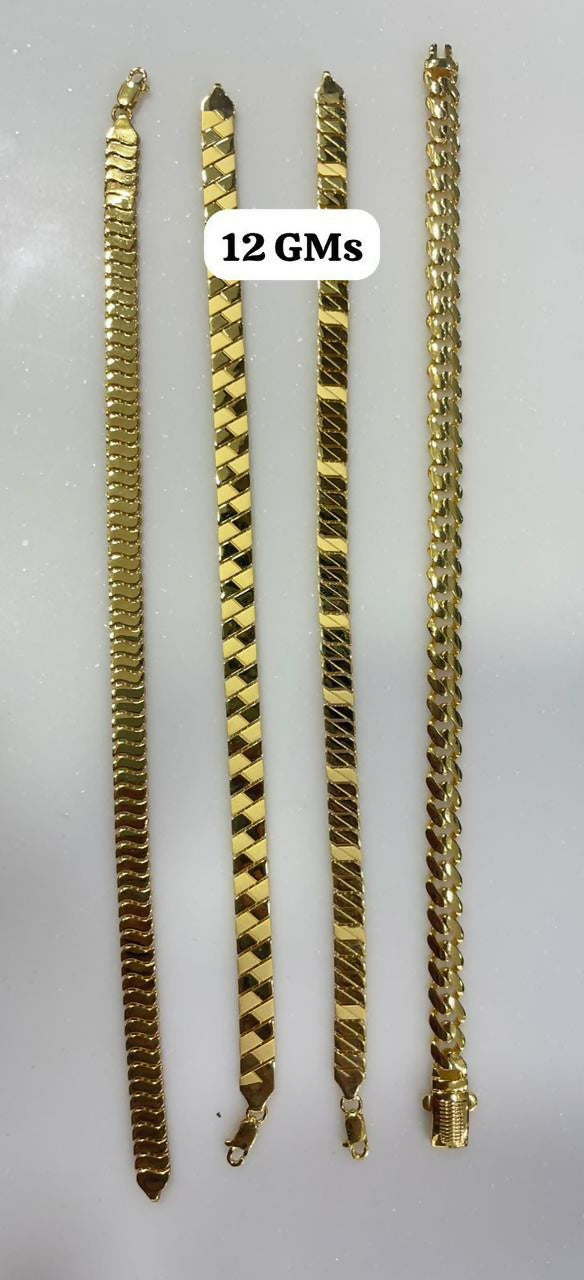 18kt & 22kt Premium Gents Bracelets Sarafa Bazar India