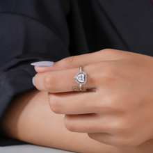 Heart Cut Halo Diamond Ring Sarafa Bazar India