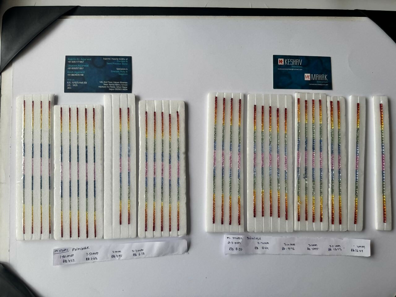 Multy Colour Natural Sapphire Heated Strip Sarafa Bazar India