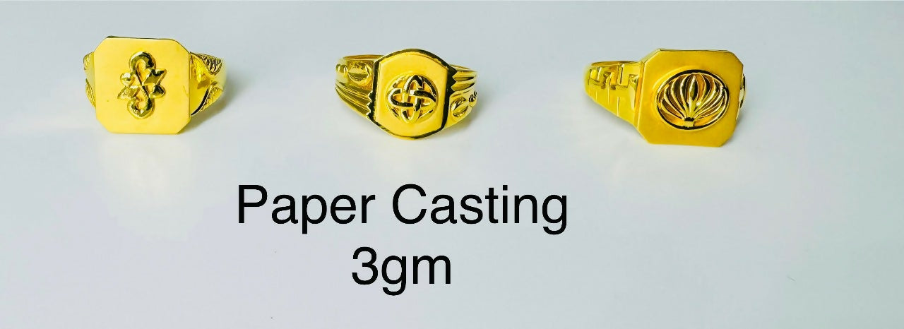 Paper Casting Gents Rings Sarafa Bazar India