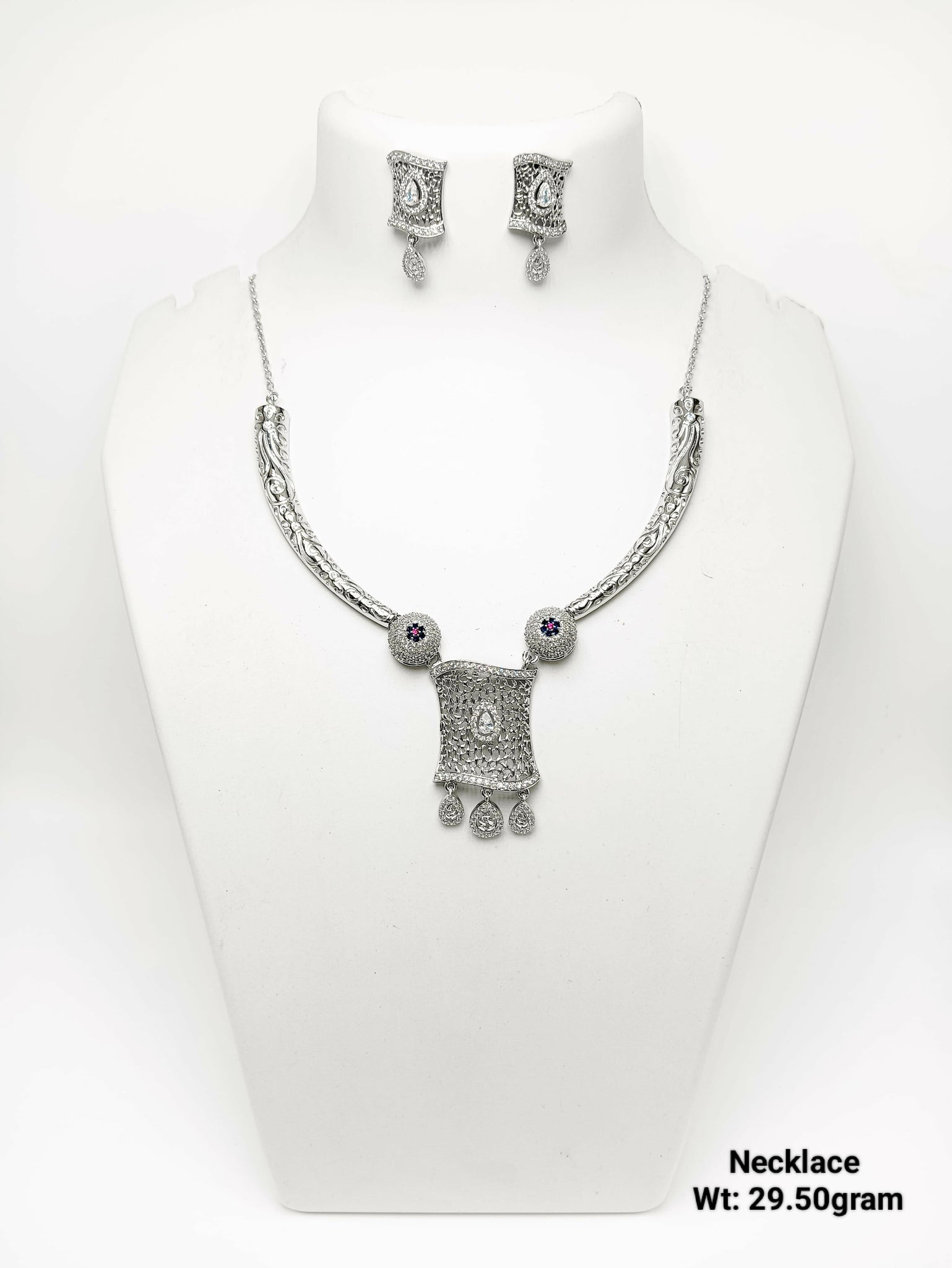 925 Silver Necklace Sarafa Bazar India