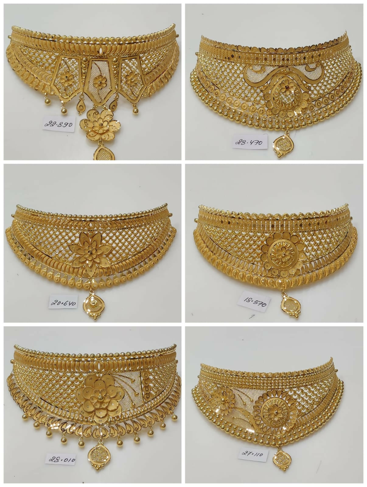 Gold Choker Sarafa Bazar India