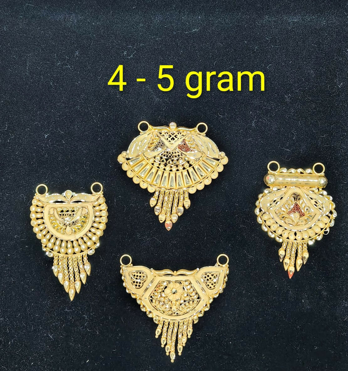 Gold Mangalsutra Pendants Sarafa Bazar India