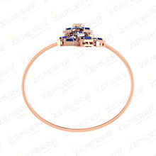 Dazzling Diamond Floral Bracelets With GemStone in 14K Gold Sarafa Bazar India