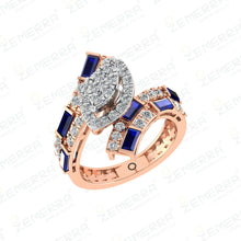 14K Rose Gold Diamond Rings - Perfect For Gifts Sarafa Bazar India