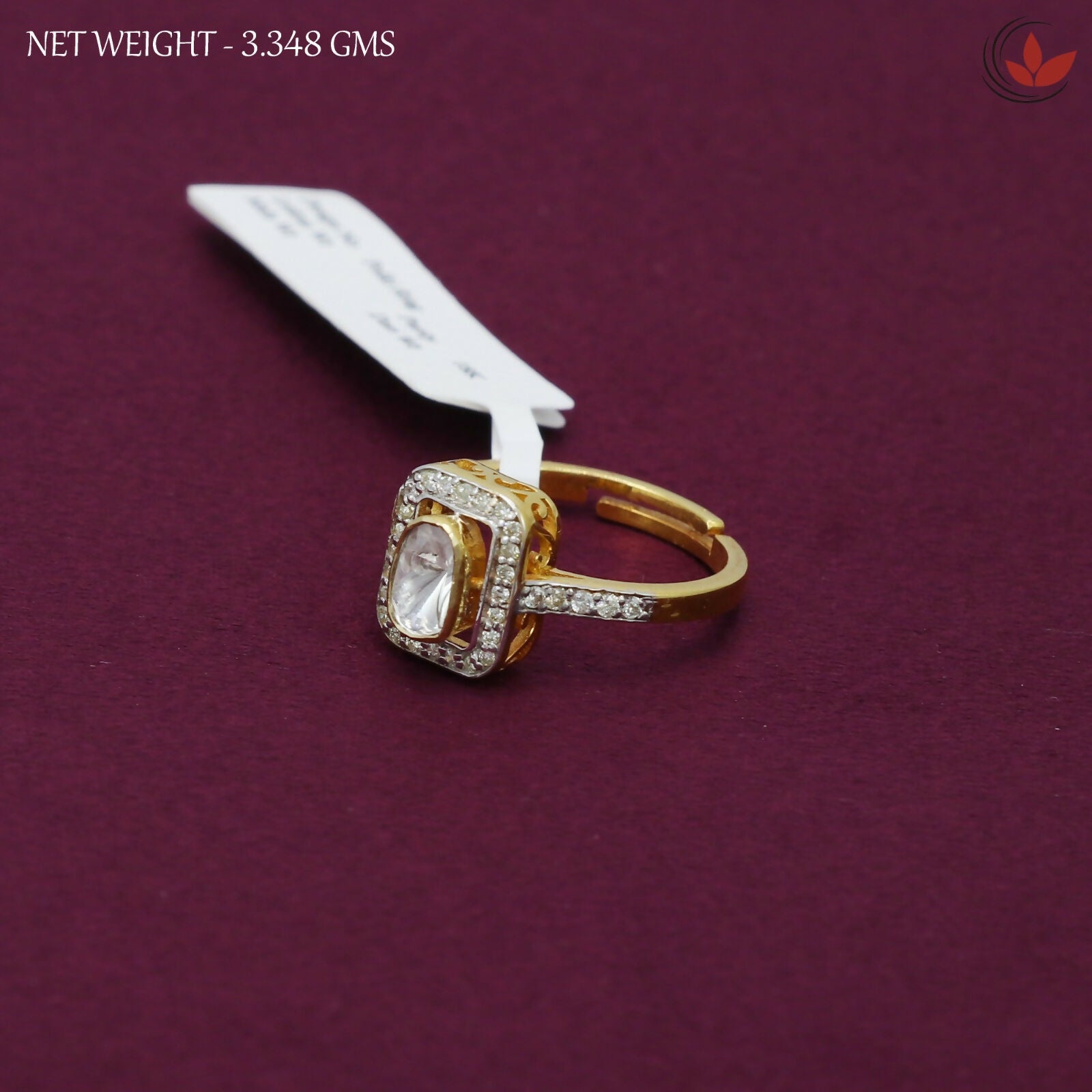 Diamond Polki Ladies Ring Sarafa Bazar India