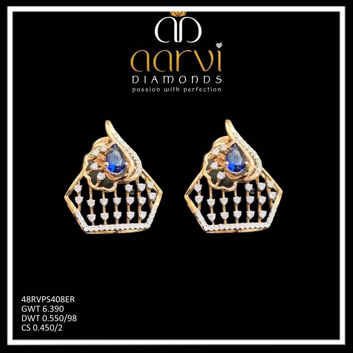 Diamond Earrings Sarafa Bazar India