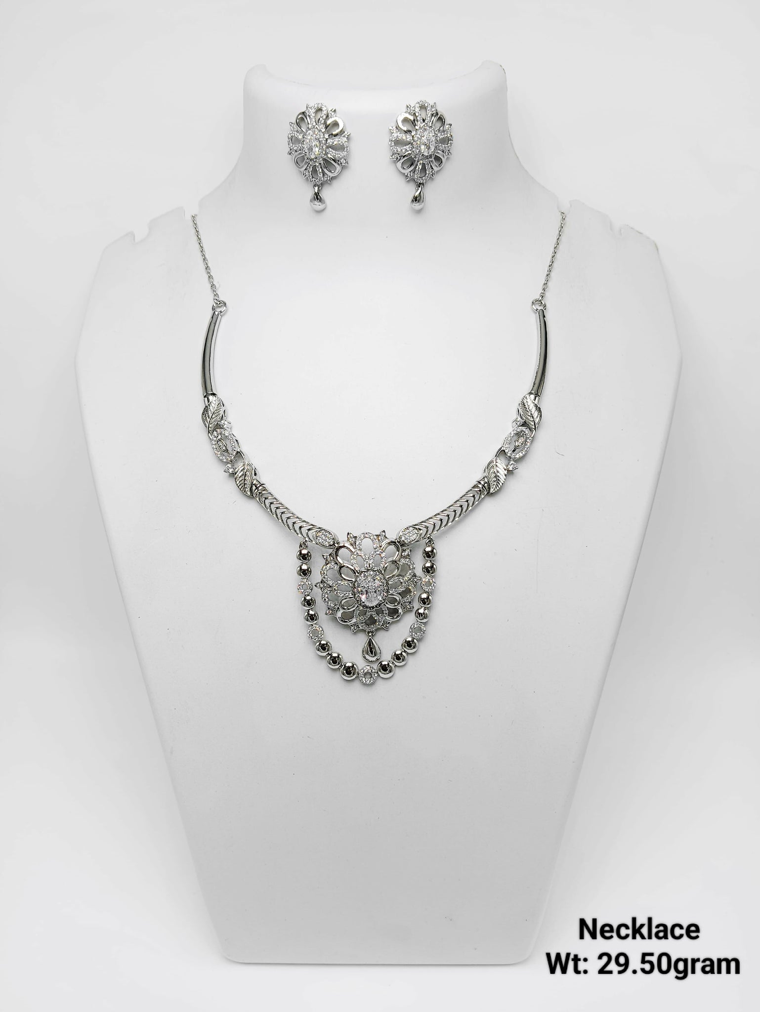 925 Silver Necklace Sarafa Bazar India