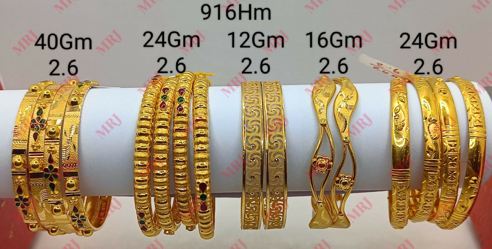 22kt Gold Bangles Sarafa Bazar India