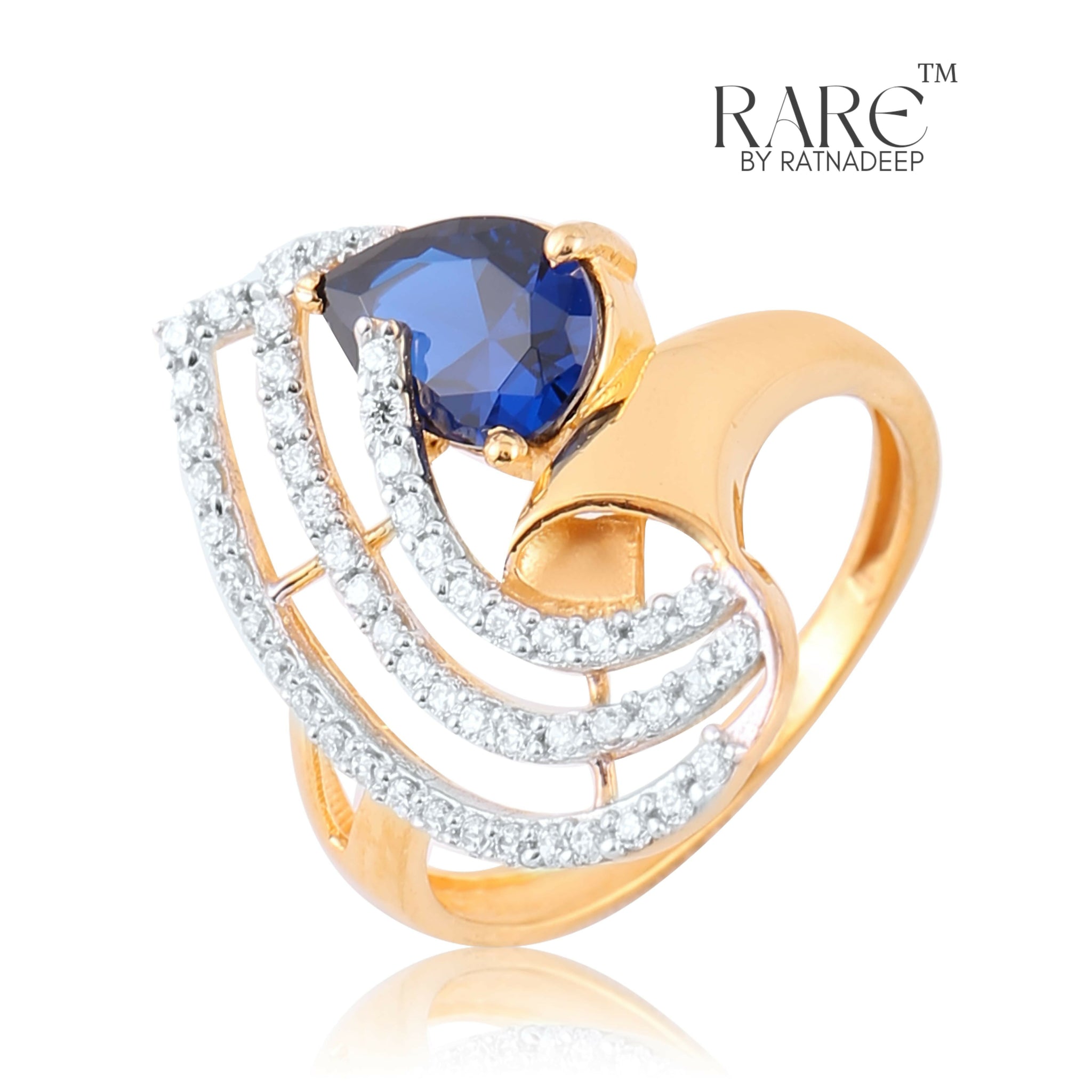 Solatire CZ Ladies Rings Sarafa Bazar India