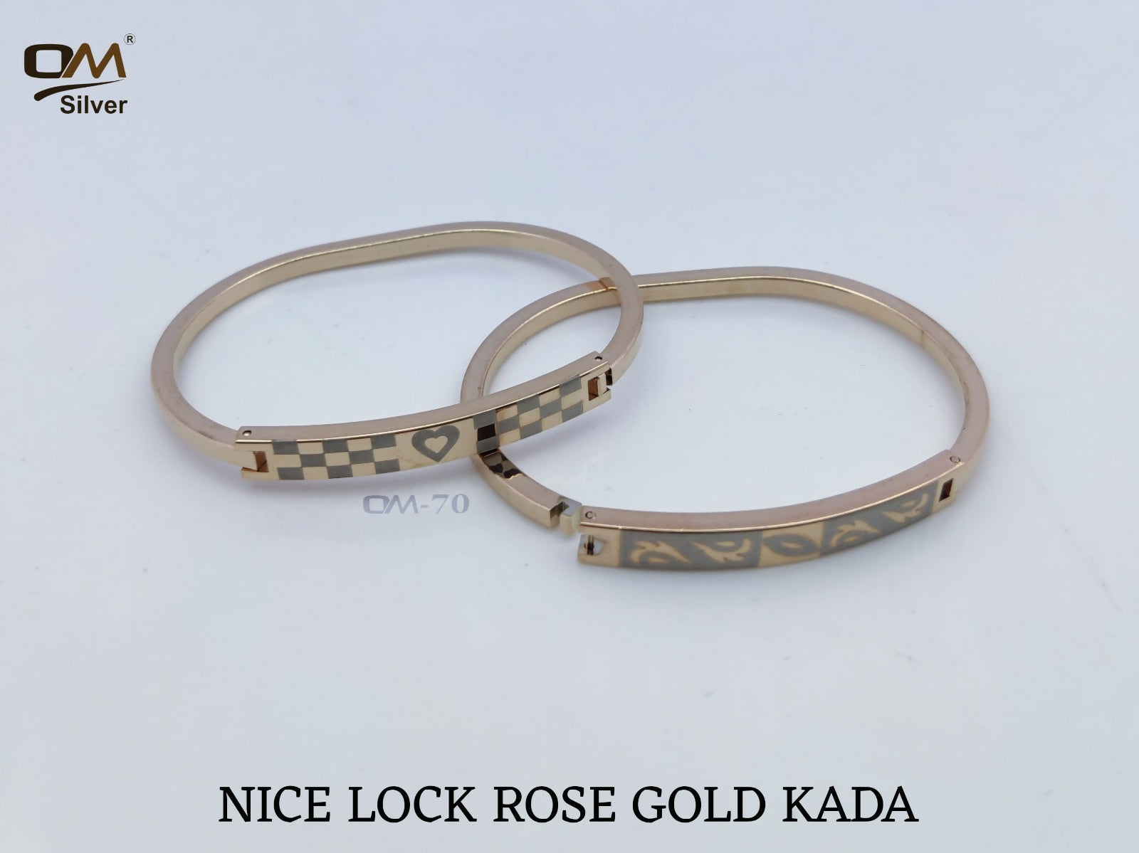 Nice Lock Rose Gold Kada Sarafa Bazar India