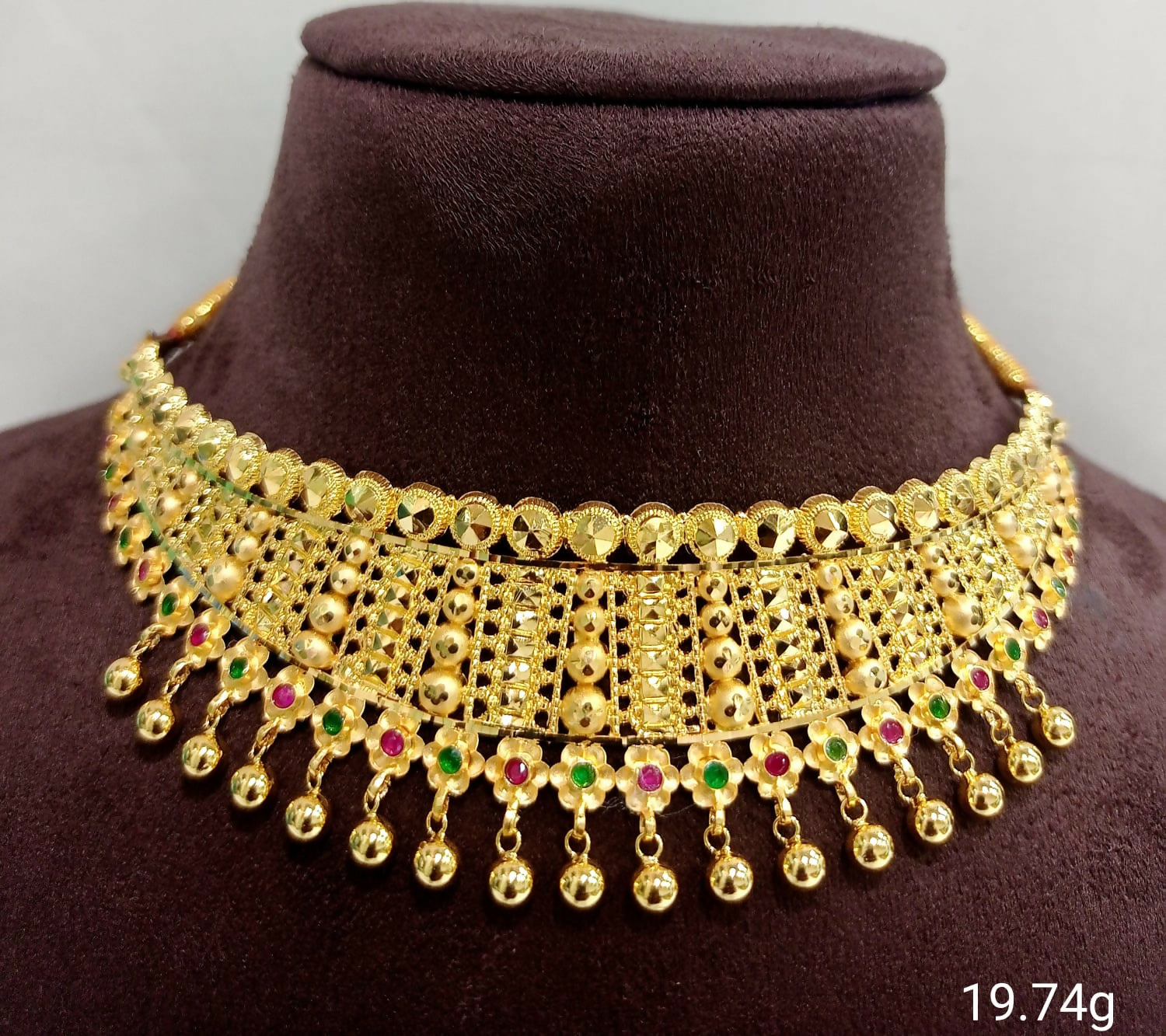 Gold Choker Sarafa Bazar India