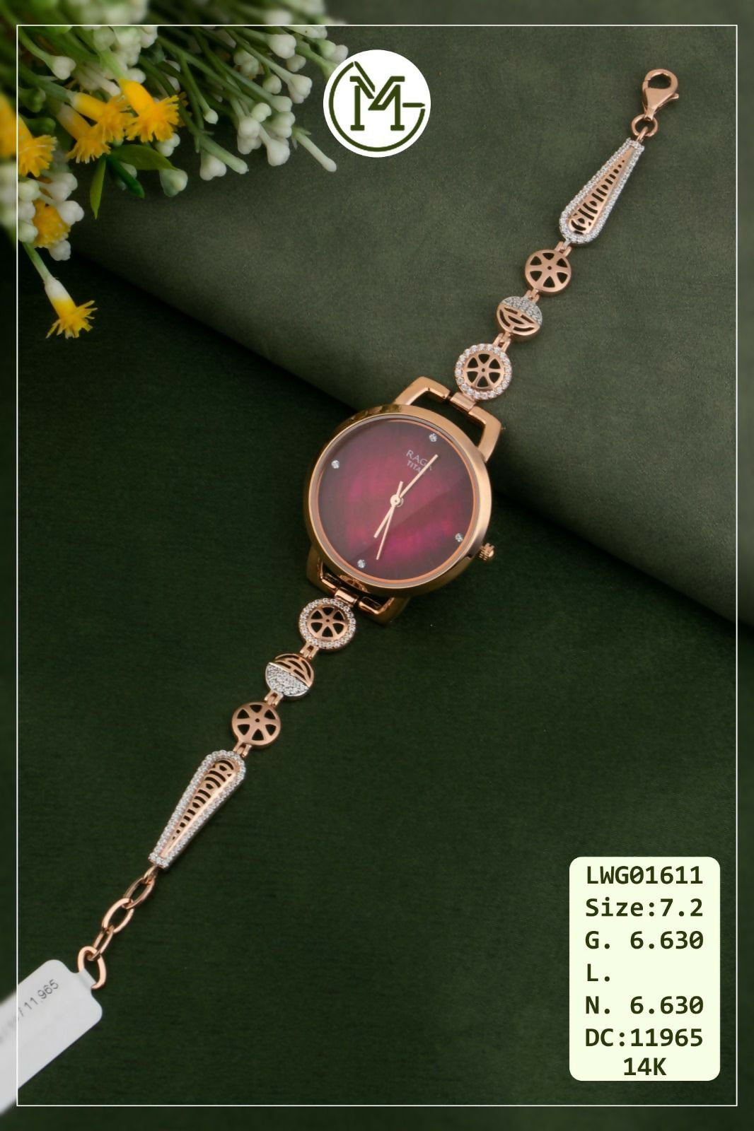 14kt Rose Gold Ladies Watches