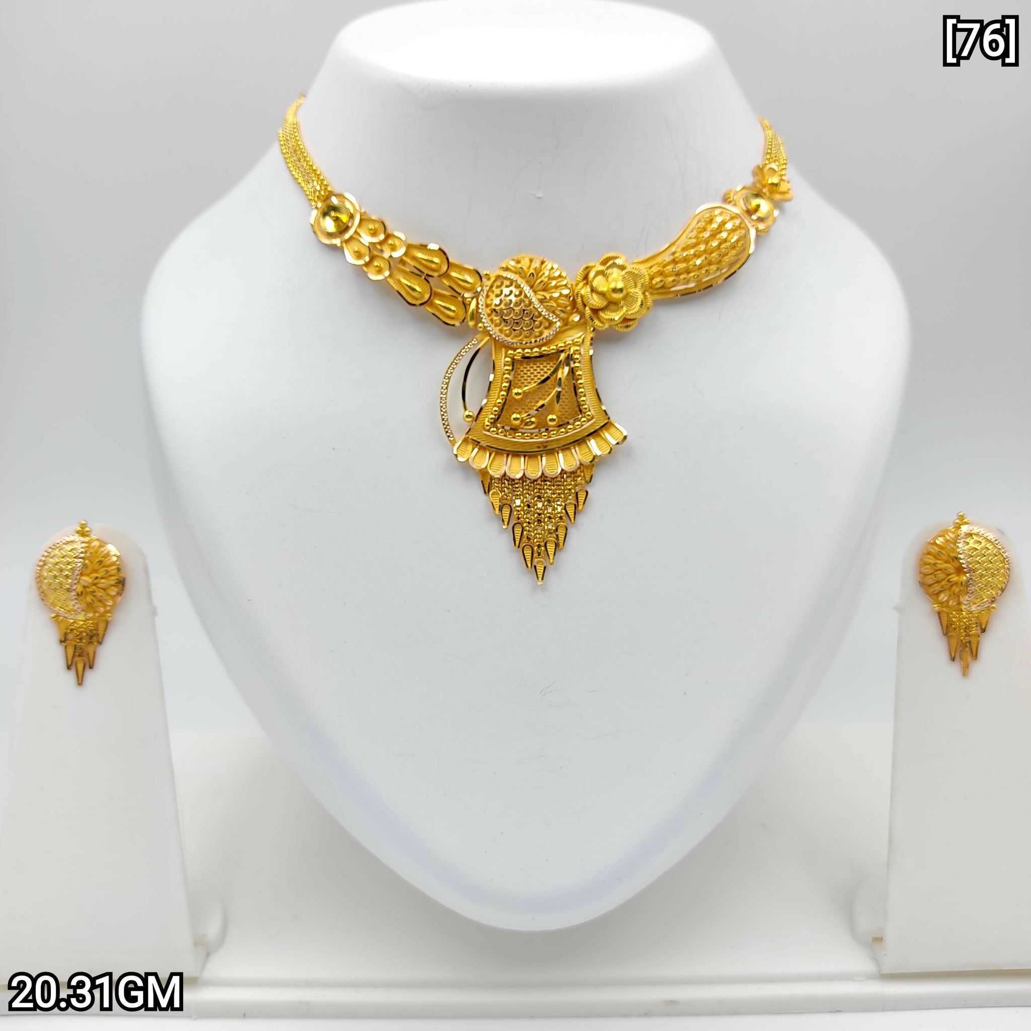 18kt Gold Necklace Sarafa Bazar India