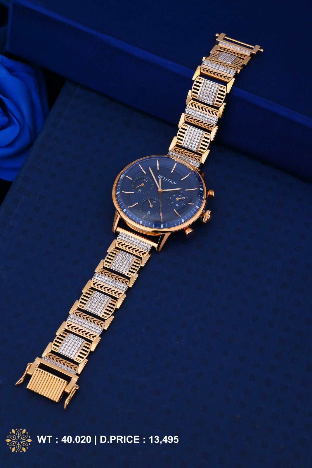 Rose Gold Gents Watch Sarafa Bazar India