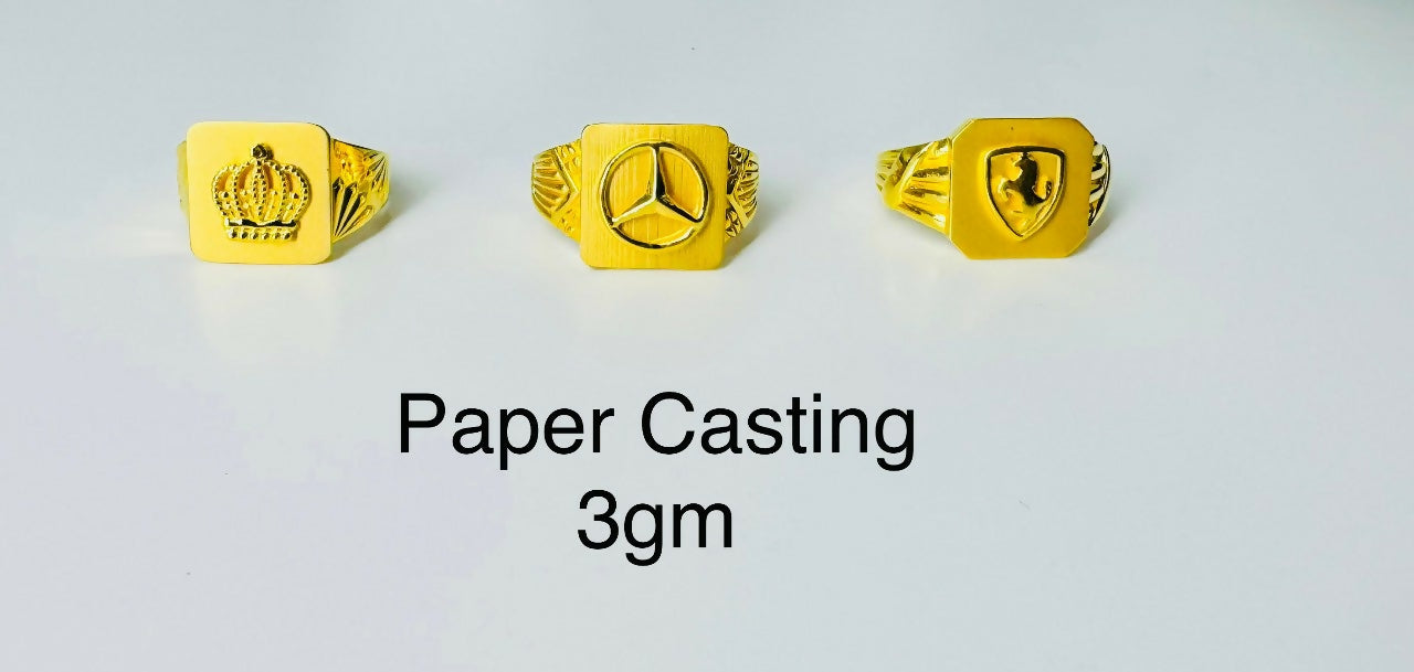 Paper Casting Gents Rings Sarafa Bazar India