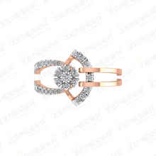 Premium 14KT Gold Knot Style Diamond Ring Sarafa Bazar India