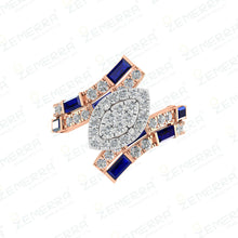 14K Rose Gold Diamond Rings - Perfect For Gifts Sarafa Bazar India