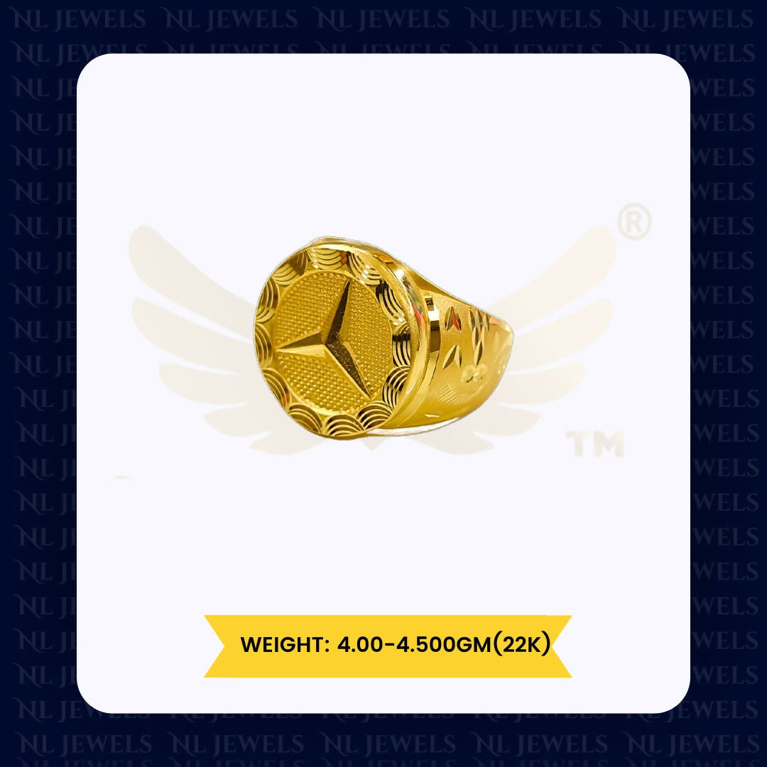 22kt Handmade Gents Ring Sarafa Bazar India