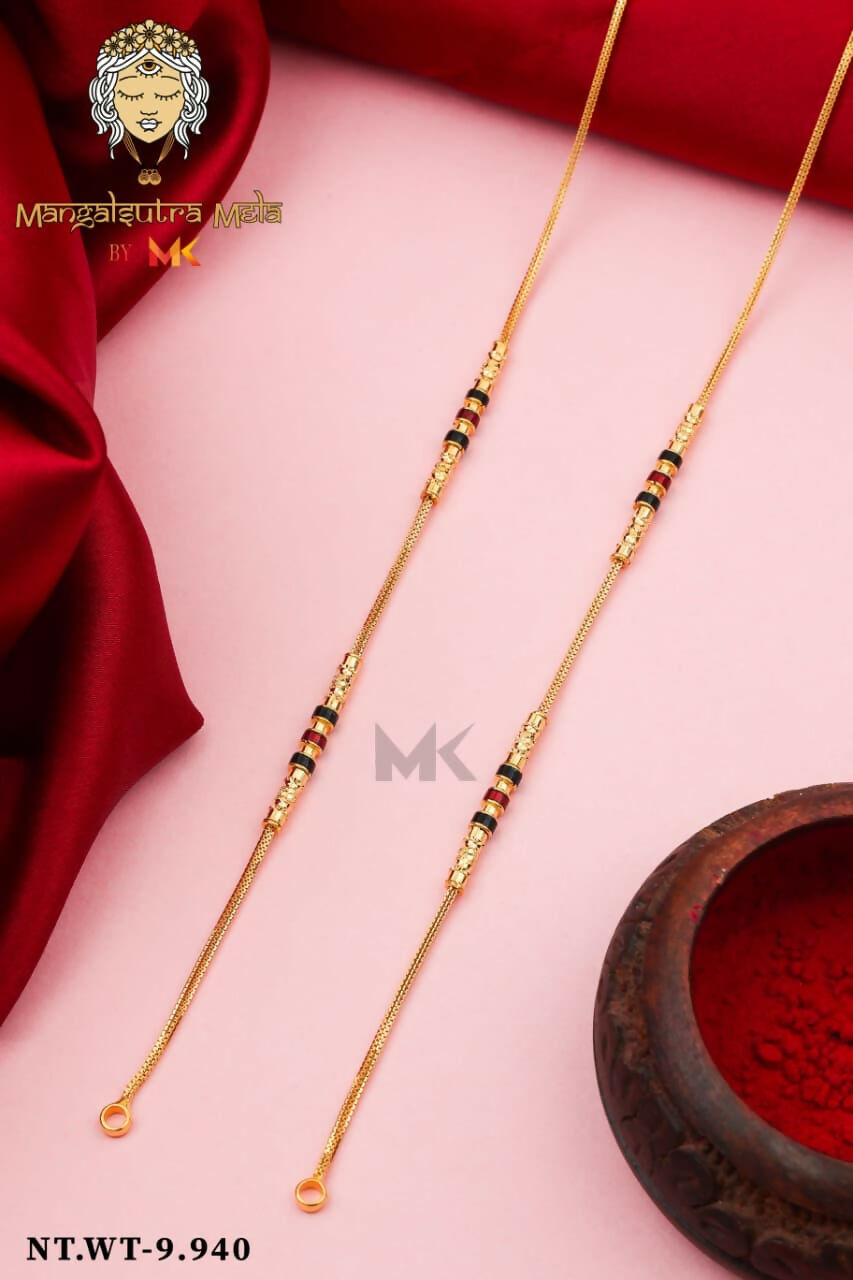 Gold Mangalsutra Chain Sarafa Bazar India