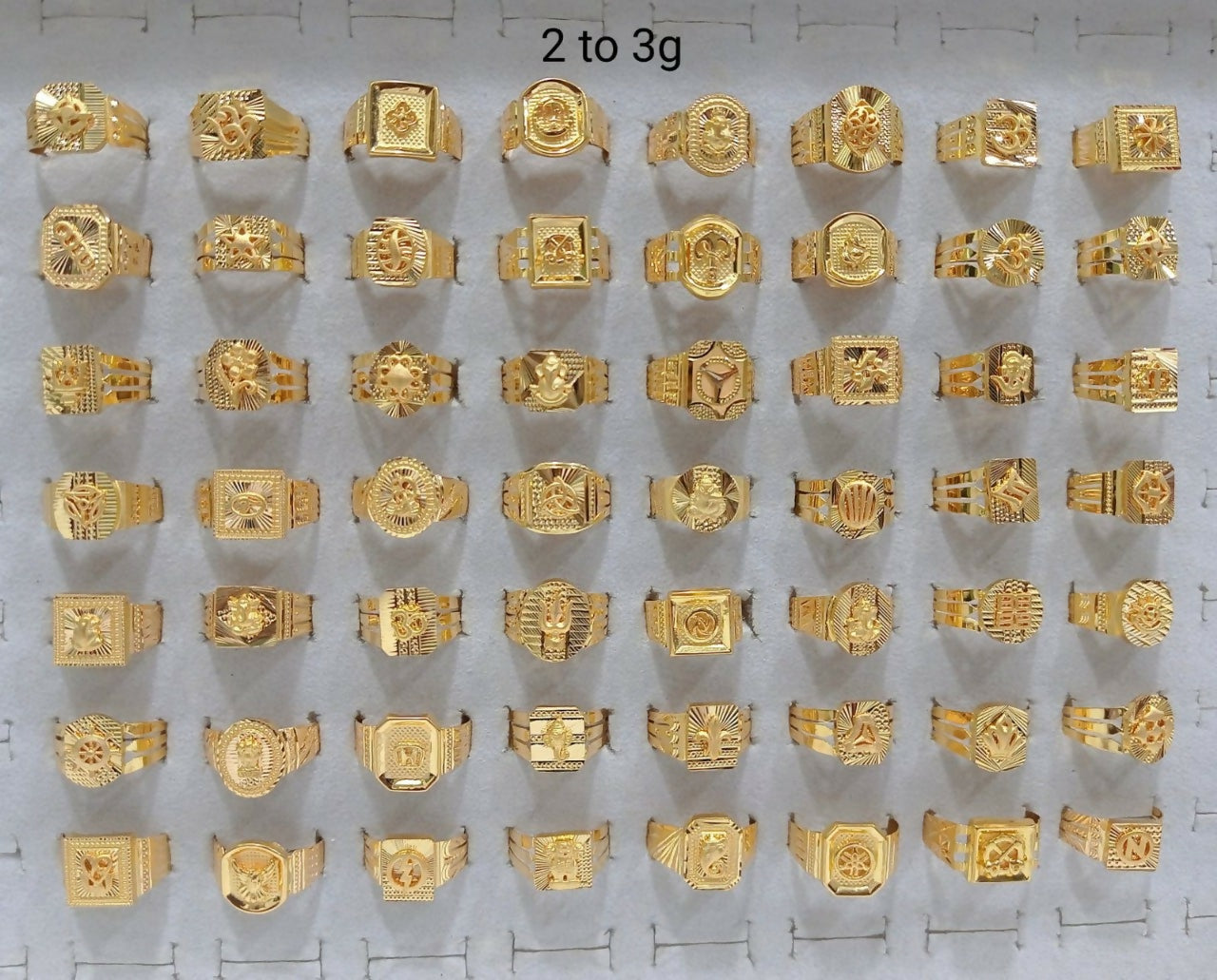 Gold Gents Rings Sarafa Bazar India