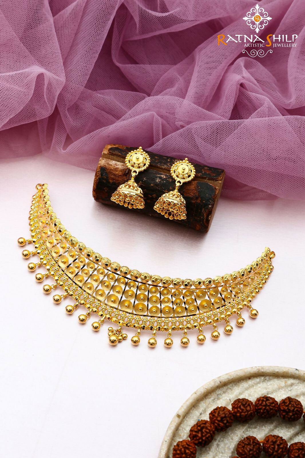 Gold Choker Sarafa Bazar India