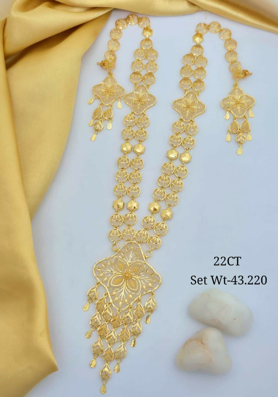 22kt Turkey Long Set Sarafa Bazar India