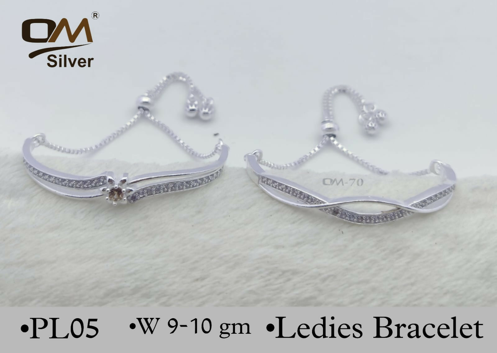 Silver Ladies Bracelet Sarafa Bazar India