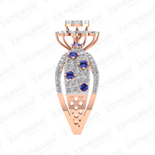 Vintage Floral Diamond Ring in 14K Rose Gold Sarafa Bazar India