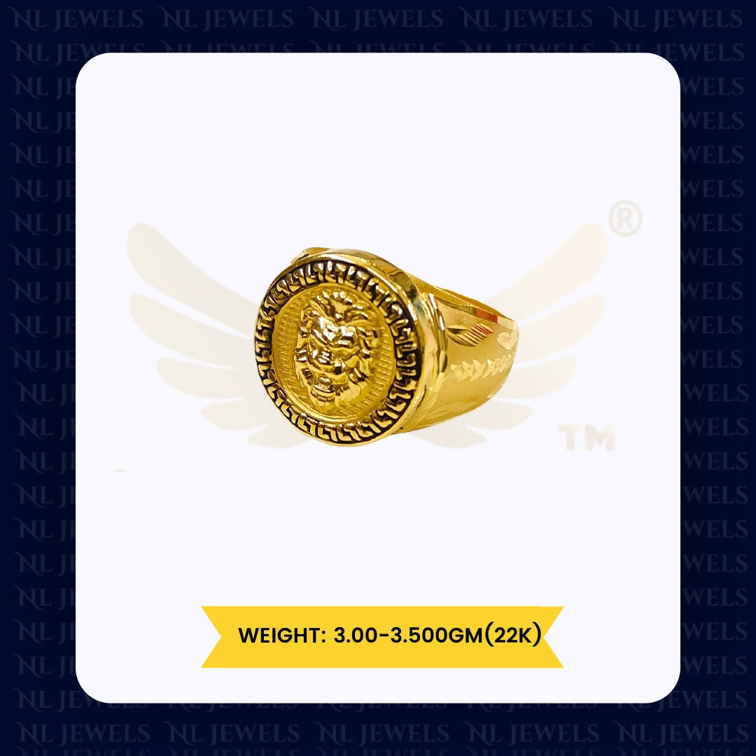 22kt Handmade Gents Ring Sarafa Bazar India