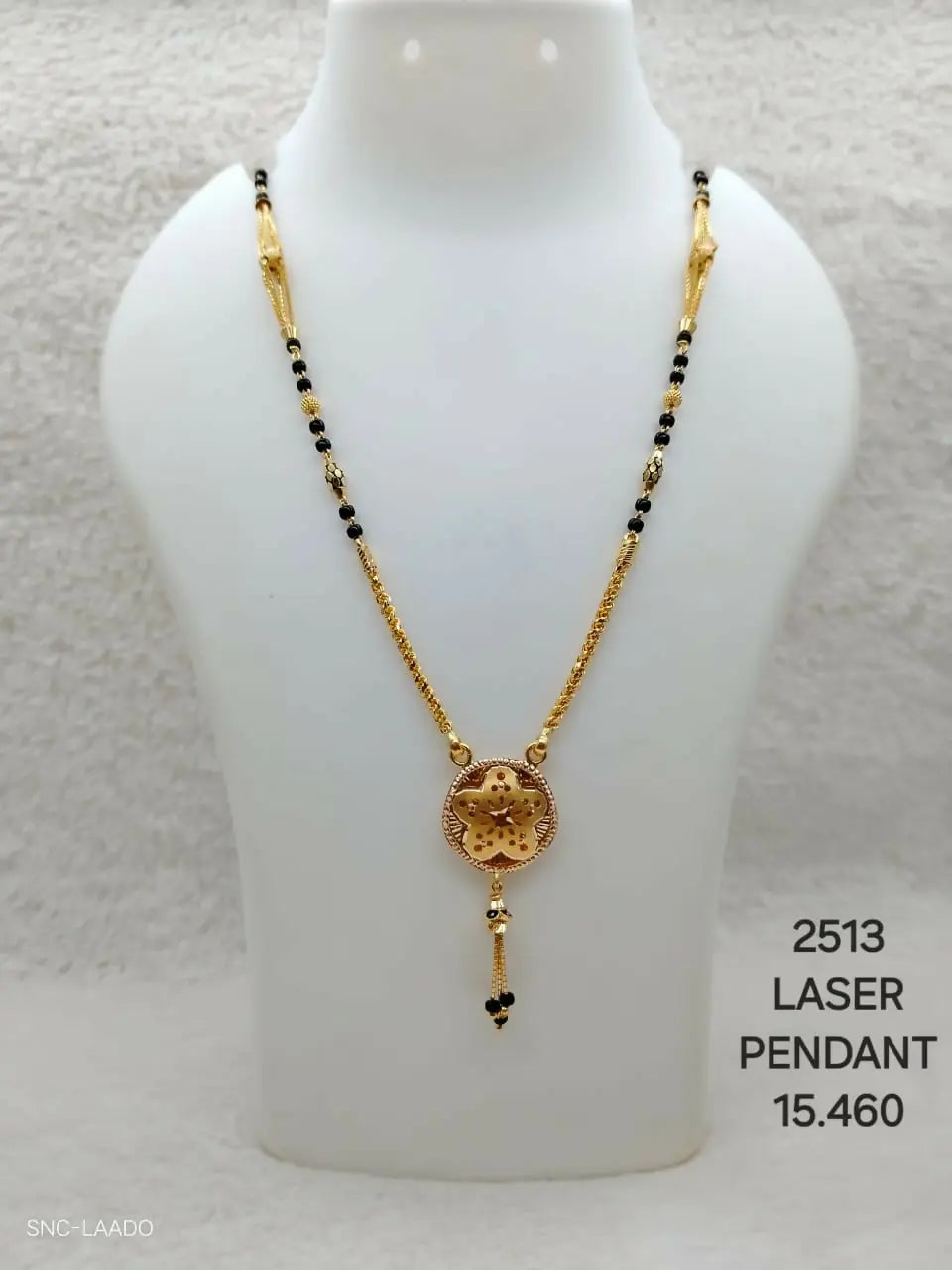 Laser Pendant Mangalsutra Sarafa Bazar India