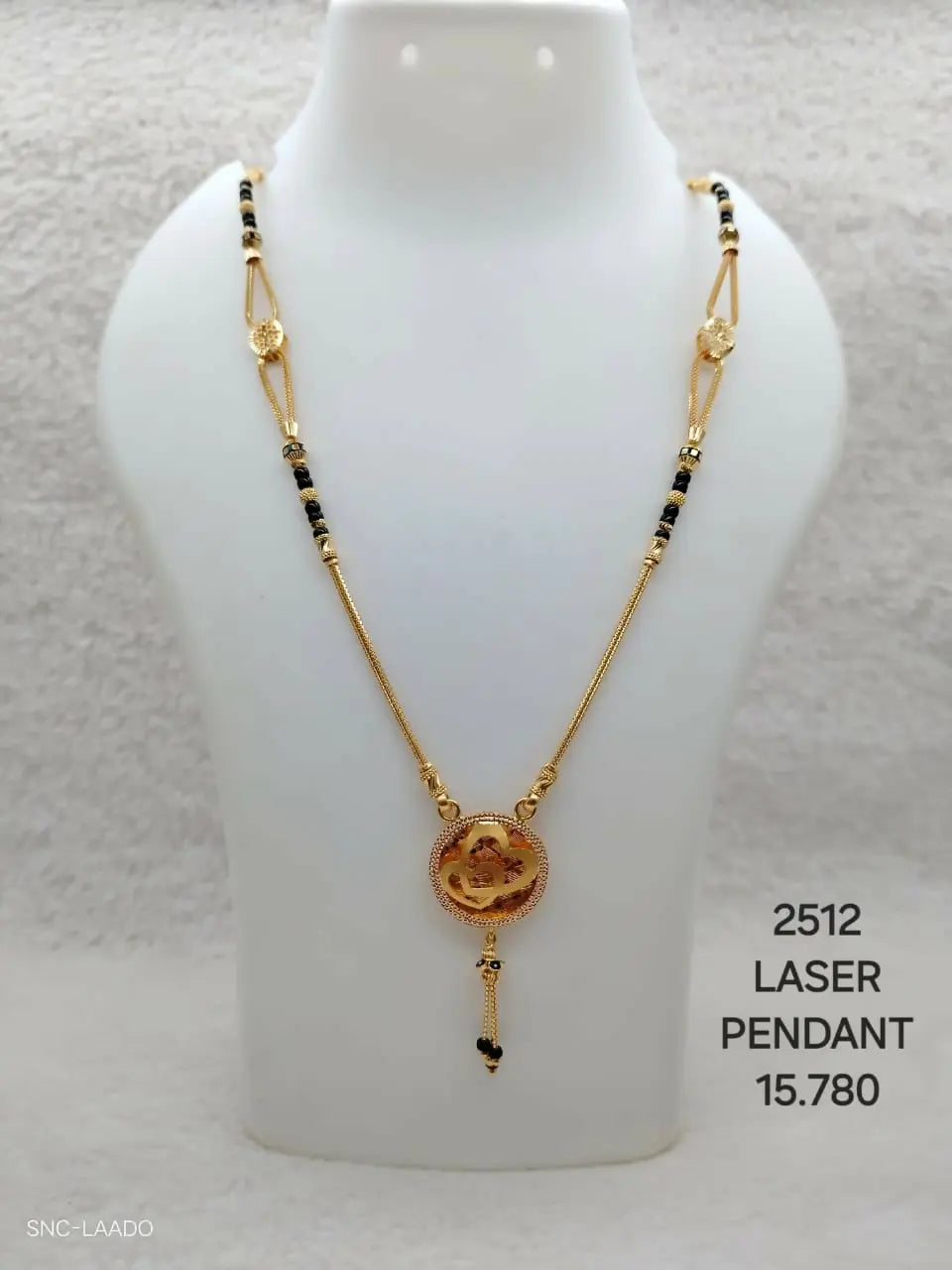 Laser Pendant Mangalsutra Sarafa Bazar India