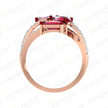 Lavish 14K Gold Diamond Multi Layered Spiral Ring Design Sarafa Bazar India