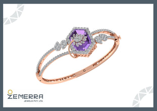 Lavish 14KT Rose Gold Diamond Bracelets For Women Sarafa Bazar India