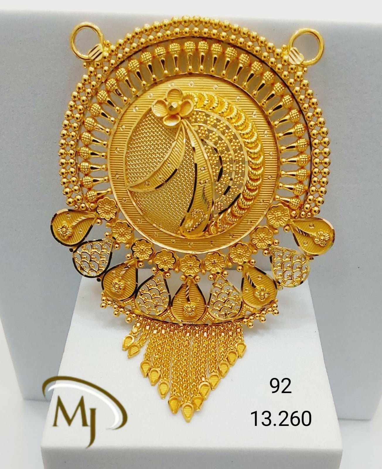 22kt Gold Mangalsutra Pendant Sarafa Bazar India